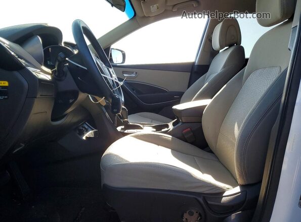 5XYZT3LB1JG519499 2018 HYUNDAI SANTA White Widok wnętrza z przodu
