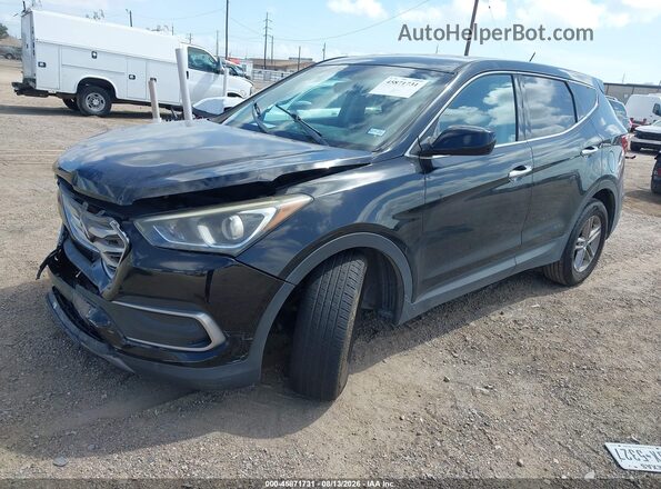 5XYZT3LB1JG542376 2018 HYUNDAI SANTA FE SPORT Black Vista tres cuartos delantera izquierda