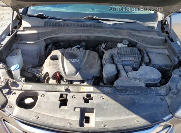 5XYZT3LB2GG322897 2016 HYUNDAI SANTA Silver ძრავის განყოფილების ხედი
