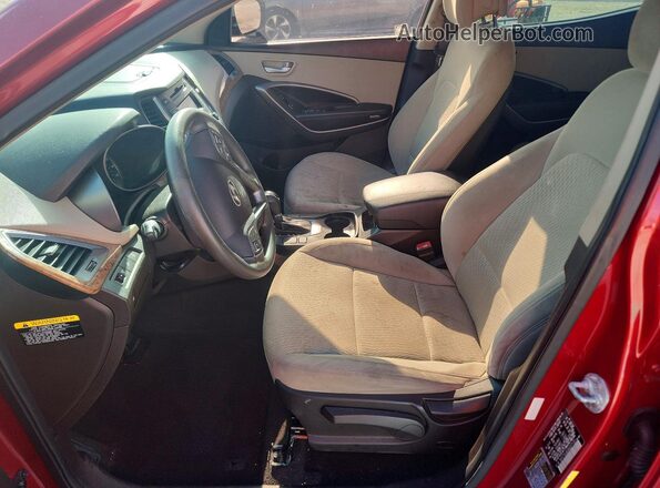 5XYZT3LB2GG327131 2016 HYUNDAI SANTA Red Front interior view