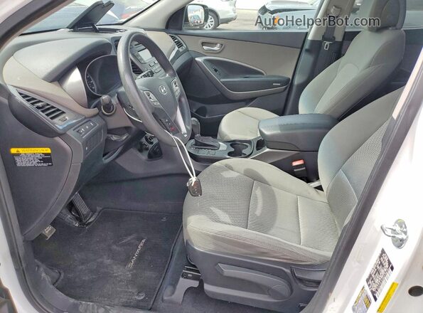5XYZT3LB2GG379679 2016 HYUNDAI SANTA White Vista interior delantera