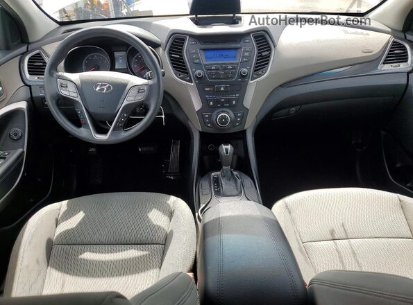 5XYZT3LB2GG379679 2016 HYUNDAI SANTA White Vista del salpicadero
