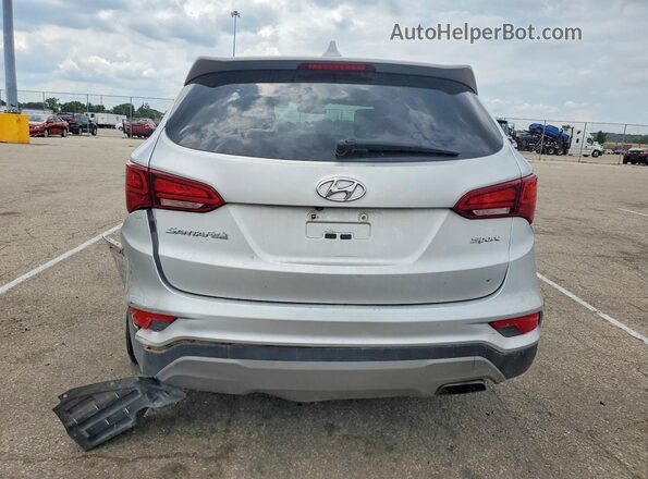 5XYZT3LB2HG382261 2017 HYUNDAI SANTA Silver Widok z tyłu
