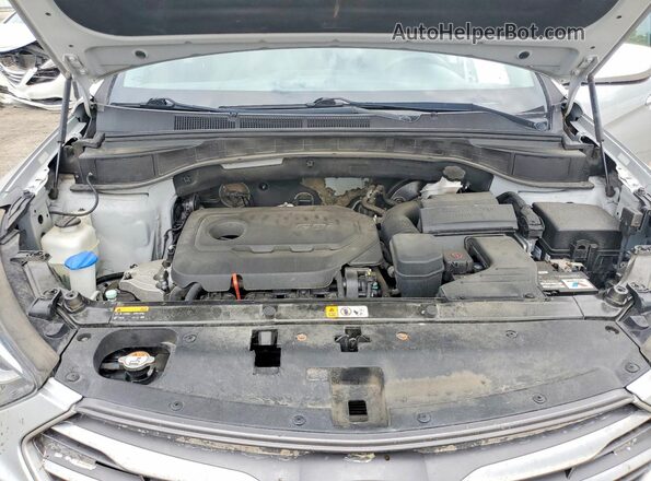 5XYZT3LB2HG382261 2017 HYUNDAI SANTA Silver Widok komory silnika