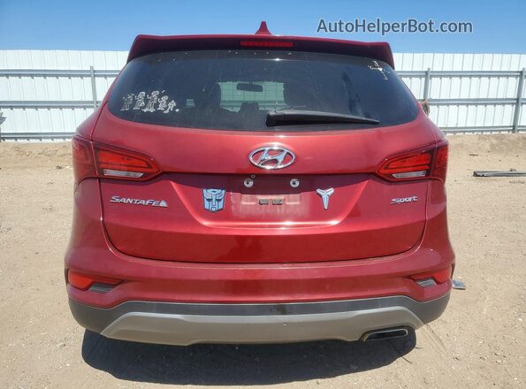 5XYZT3LB2HG495143 2017 HYUNDAI SANTA Burgundy Widok z tyłu