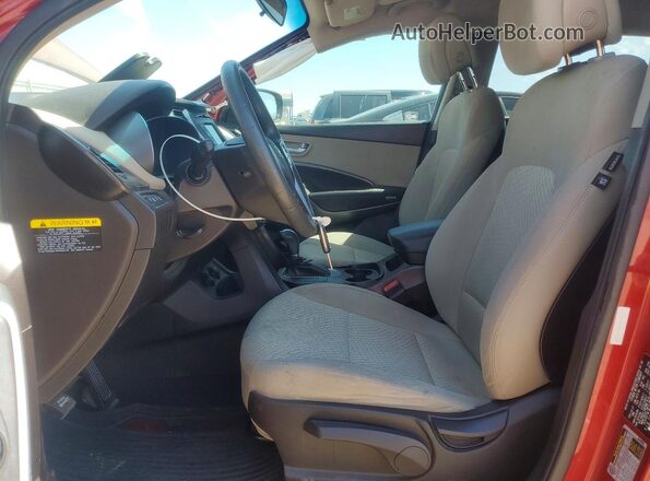 5XYZT3LB2HG495143 2017 HYUNDAI SANTA Burgundy Widok wnętrza z przodu