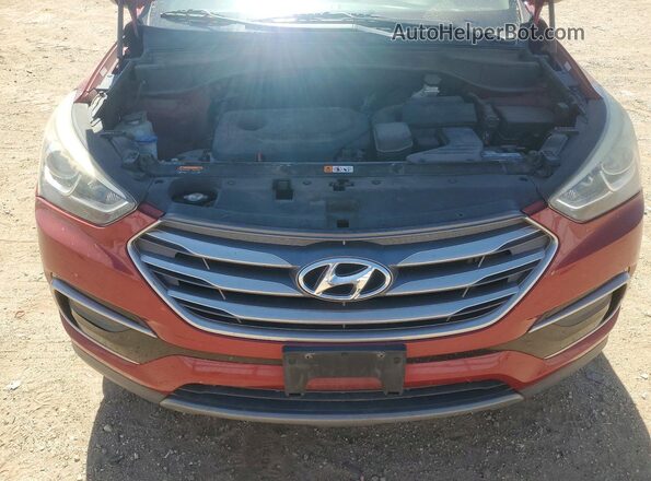 5XYZT3LB2HG495143 2017 HYUNDAI SANTA Burgundy Widok komory silnika