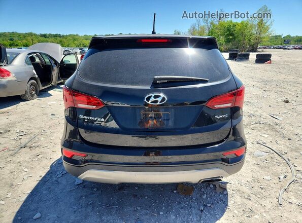 5XYZT3LB2JG538269 2018 HYUNDAI SANTA Black უკანა ხედი