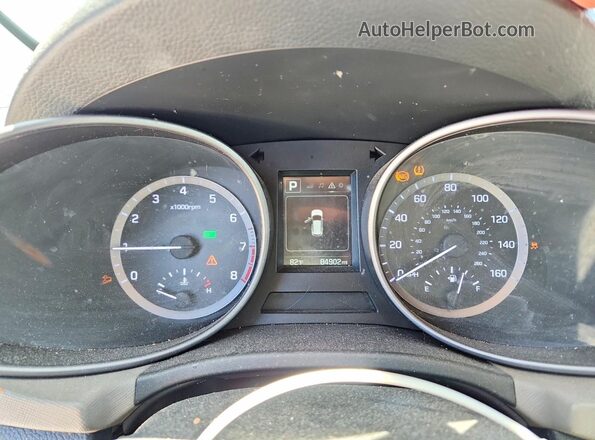 5XYZT3LB2JG538269 2018 HYUNDAI SANTA Black ხელსაწყოთა პანელის ხედი
