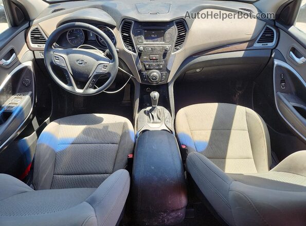 5XYZT3LB2JG538269 2018 HYUNDAI SANTA Black წინა პანელის ხედი