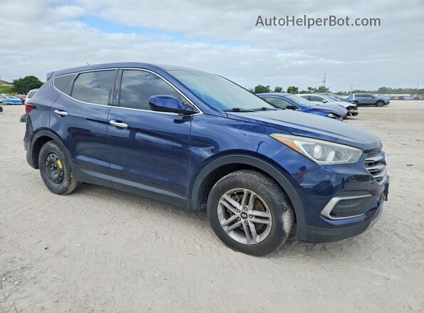 5XYZT3LB2JG540376 2018 HYUNDAI SANTA Blue Передня права чверть