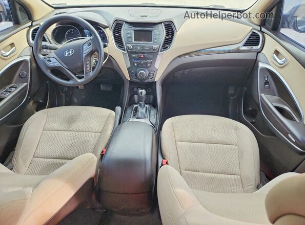 5XYZT3LB2JG540376 2018 HYUNDAI SANTA Blue Вид панелі приладів