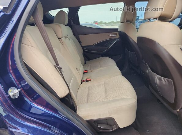 5XYZT3LB2JG540376 2018 HYUNDAI SANTA Blue Вид задніх сидінь