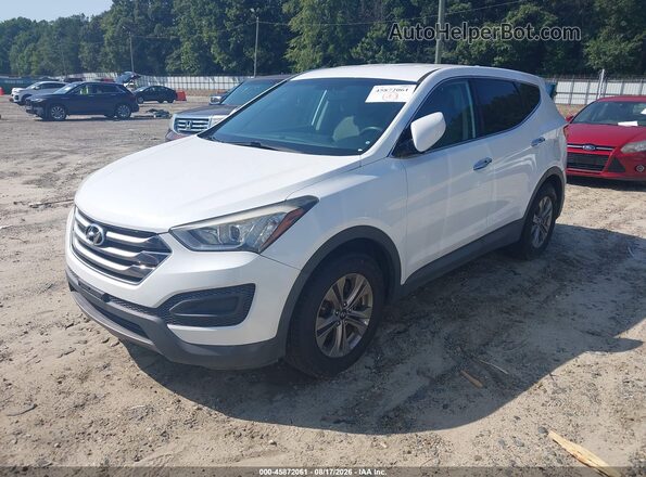 5XYZT3LB3GG317613 2016 HYUNDAI SANTA FE SPORT White Vista tres cuartos delantera izquierda