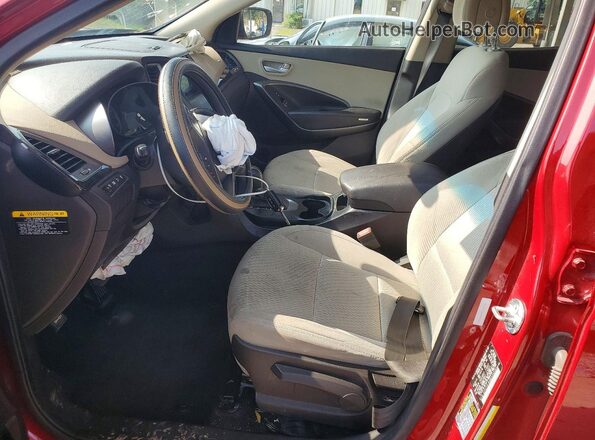 5XYZT3LB3HG455234 2017 HYUNDAI SANTA Red Vista interior delantera
