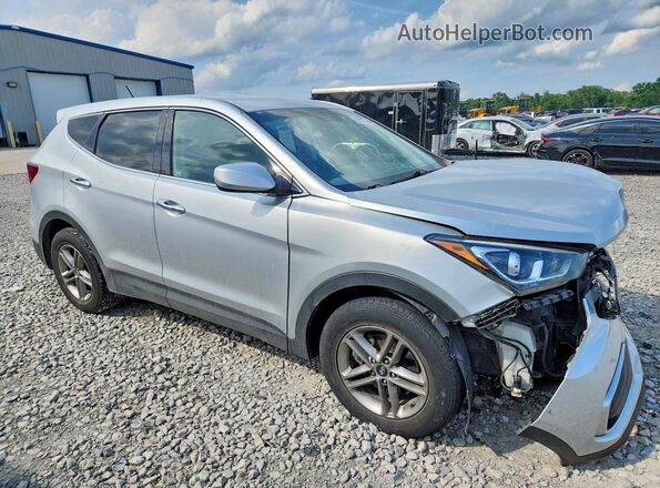 5XYZT3LB3JG558689 2018 HYUNDAI SANTA Silver Przód prawy