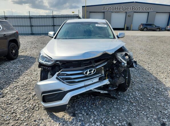 5XYZT3LB3JG558689 2018 HYUNDAI SANTA Silver Widok z przodu