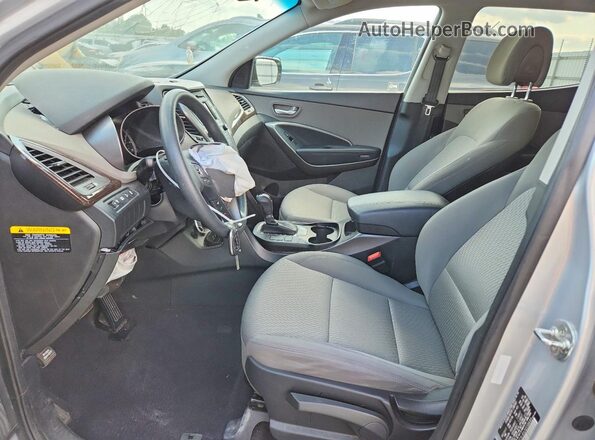 5XYZT3LB3JG558689 2018 HYUNDAI SANTA Silver Widok wnętrza z przodu
