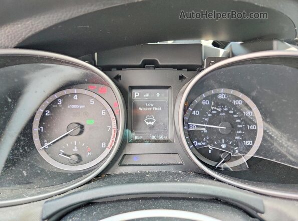 5XYZT3LB3JG558689 2018 HYUNDAI SANTA Silver Widok zestawu wskaźników