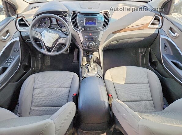 5XYZT3LB3JG558689 2018 HYUNDAI SANTA Silver Widok deski rozdzielczej