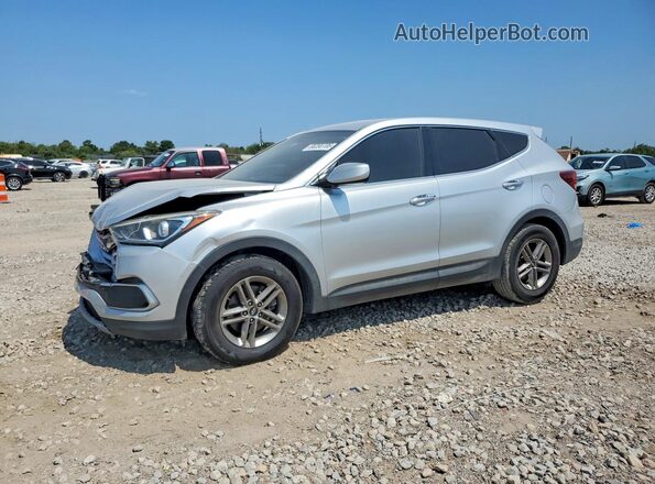 5XYZT3LB3JG572981 2018 HYUNDAI SANTA Silver Trasero izquierdo