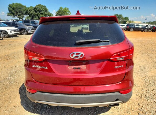5XYZT3LB4GG326207 2016 HYUNDAI SANTA Burgundy უკანა ხედი