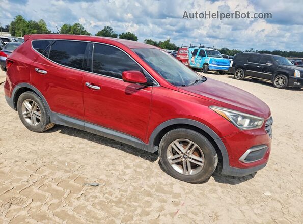 5XYZT3LB4JG533378 2018 HYUNDAI SANTA Burgundy Vista trasera
