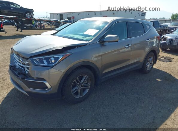 5XYZT3LB5JG538170 2018 HYUNDAI SANTA FE SPORT Gray წინა მარცხენა ხედი სამი მეოთხედიდან