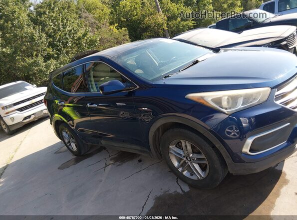 5XYZT3LB5JG553963 2018 HYUNDAI SANTA FE SPORT Blue Rear interior view