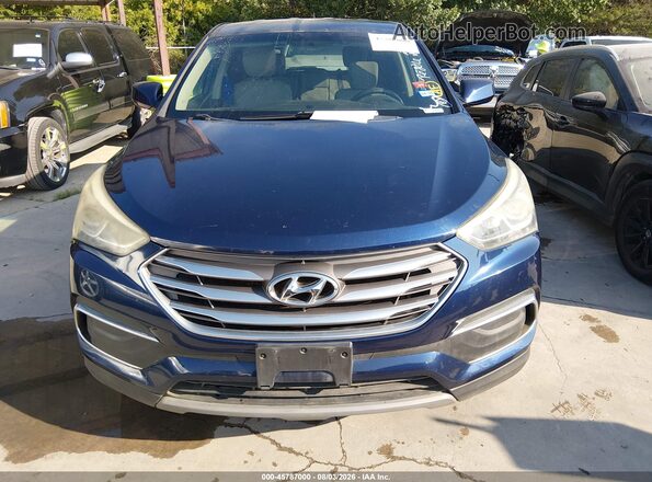 5XYZT3LB5JG553963 2018 HYUNDAI SANTA FE SPORT Blue Instrument cluster view