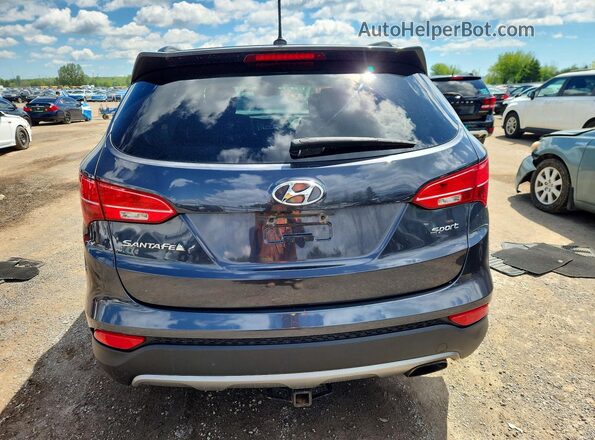 5XYZT3LB6GG359905 2016 HYUNDAI SANTA Gray Հետևի տեսք