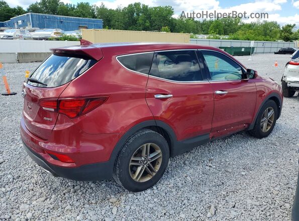 5XYZT3LB6HG413074 2017 HYUNDAI SANTA Red Trasero derecho