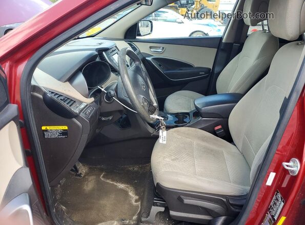 5XYZT3LB6HG413074 2017 HYUNDAI SANTA Red Vista interior delantera