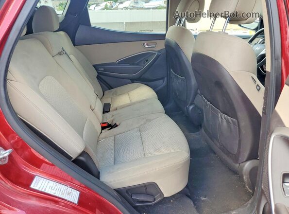 5XYZT3LB6HG413074 2017 HYUNDAI SANTA Red Vista interior trasera