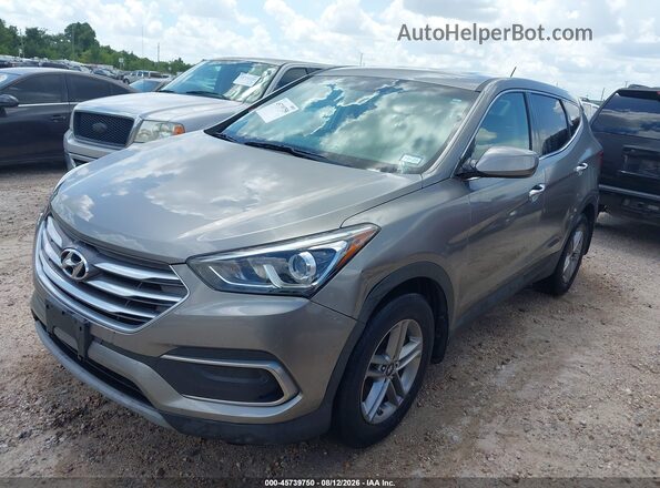 5XYZT3LB6JG545113 2018 HYUNDAI SANTA FE SPORT Gray Առջևի ձախ երեք քառորդ տեսարան