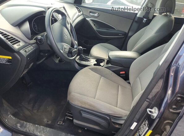 5XYZT3LB7GG348900 2016 HYUNDAI SANTA Blue Front interior view