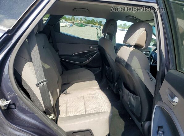 5XYZT3LB7GG348900 2016 HYUNDAI SANTA Blue Rear interior view
