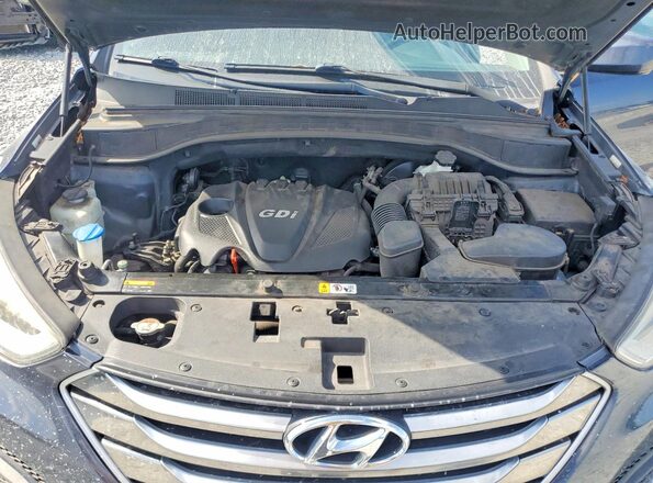 5XYZT3LB7GG348900 2016 HYUNDAI SANTA Blue Engine compartment view