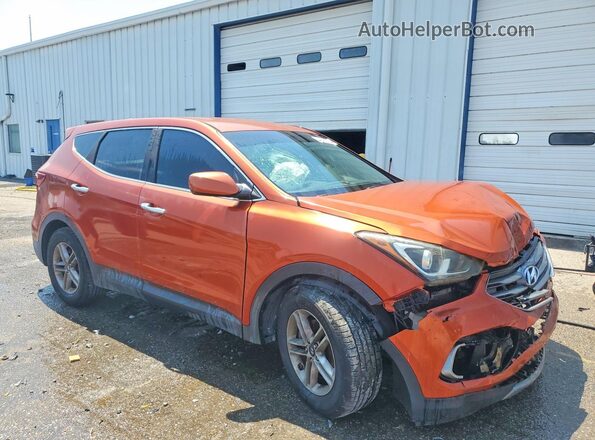 5XYZT3LB7HG381056 2017 HYUNDAI SANTA Оранжевый Передняя правая четверть