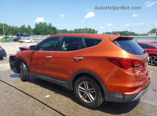 5XYZT3LB7HG381056 2017 HYUNDAI SANTA Оранжевый Задняя левая четверть