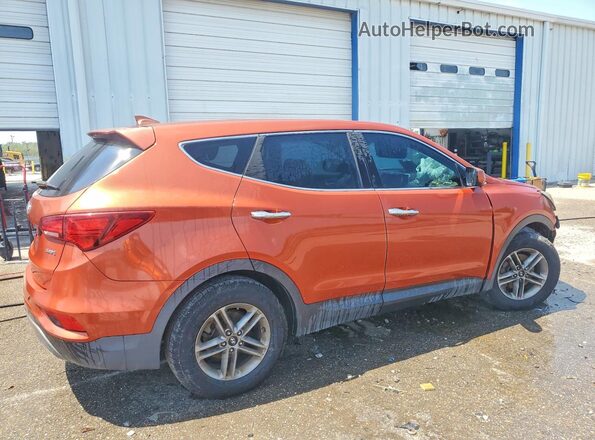 5XYZT3LB7HG381056 2017 HYUNDAI SANTA Оранжевый Задняя правая четверть