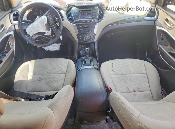 5XYZT3LB7HG381056 2017 HYUNDAI SANTA Оранжевый Вид панели приборов