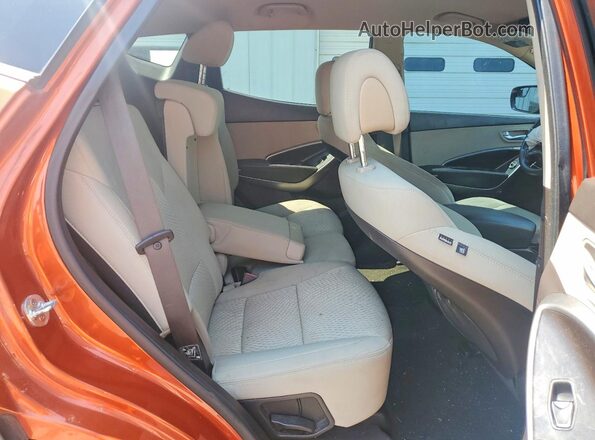 5XYZT3LB7HG381056 2017 HYUNDAI SANTA Оранжевый Вид задней части салона