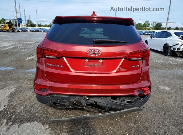 5XYZT3LB7HG492884 2017 HYUNDAI SANTA Красный Вид сзади