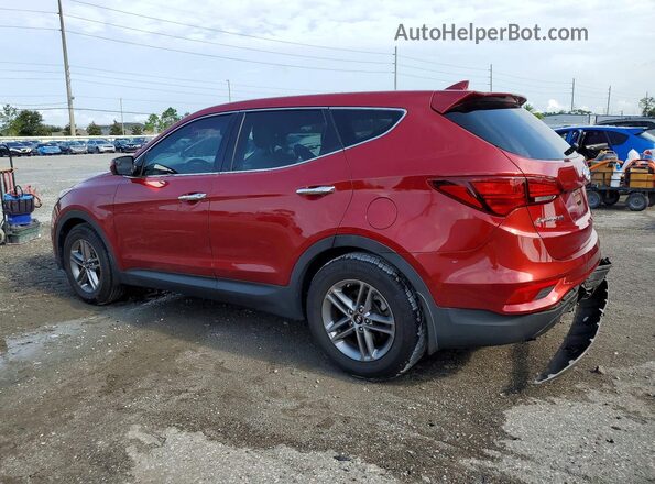 5XYZT3LB7HG492884 2017 HYUNDAI SANTA Красный Задняя левая четверть