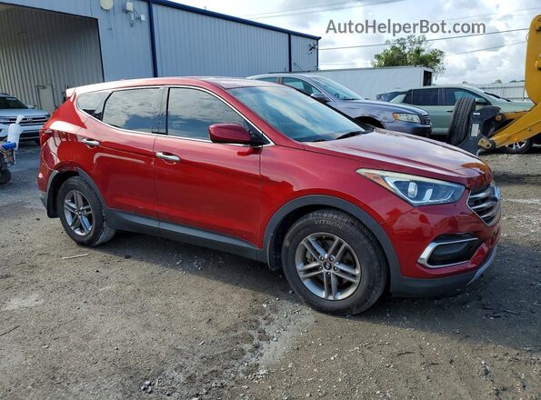 5XYZT3LB7HG492884 2017 HYUNDAI SANTA Красный Передняя правая четверть