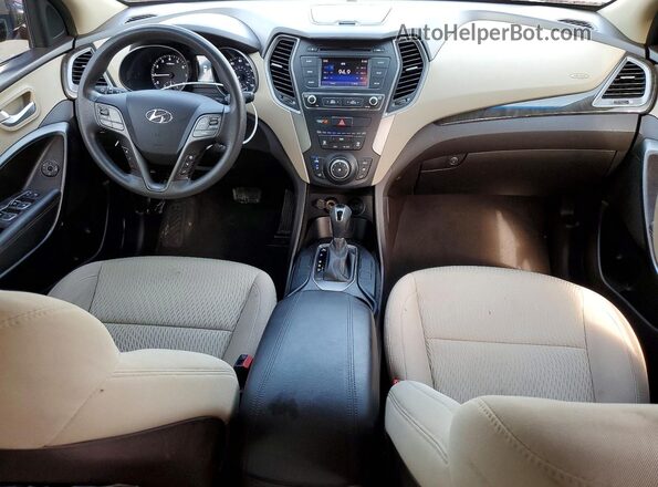 5XYZT3LB7HG492884 2017 HYUNDAI SANTA Красный Вид панели приборов