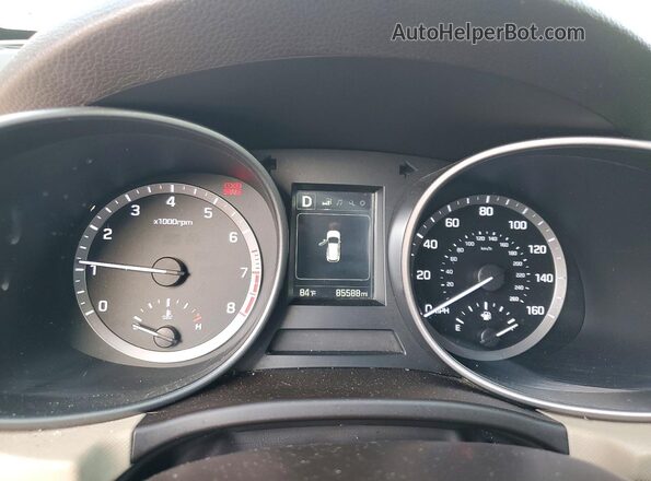 5XYZT3LB7HG492884 2017 HYUNDAI SANTA Красный Вид щитка приборов