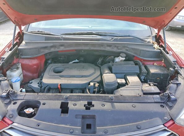 5XYZT3LB7HG492884 2017 HYUNDAI SANTA Красный Вид подкапотного пространства