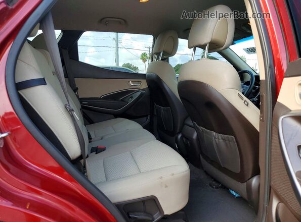 5XYZT3LB7HG492884 2017 HYUNDAI SANTA Красный Вид задней части салона